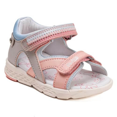 Sandale copii fete din piele Ponte 20, Gri – DA05-6-1686B