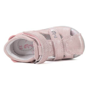 Sandale copii fete din piele Ponte, Roz – DA05-6-1256C
