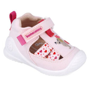 Sandale copii fete din textil Biomecanics, Roz – 252184-C032
