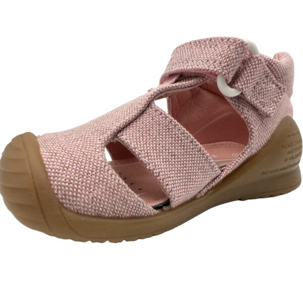 Sandale copii fete din textil Biomecanics, Roz – 252181-B032