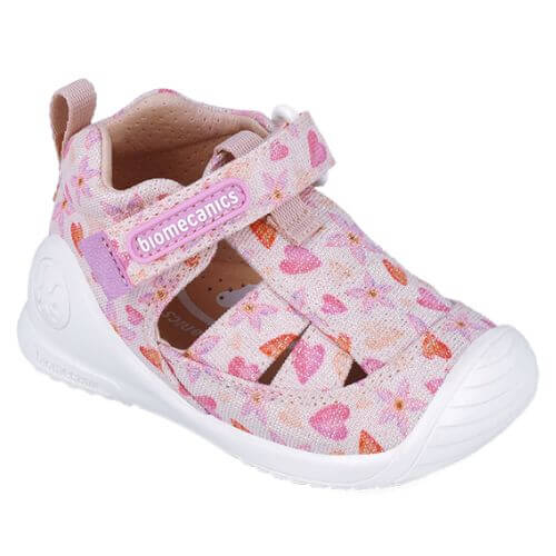 Sandale copii fete din textil Biomecanics, Roz – 252185-A032