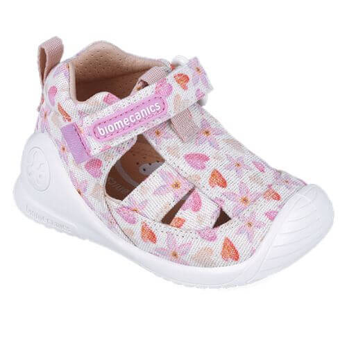 Sandale copii fete din textil Biomecanics, Roz – 252185-B050
