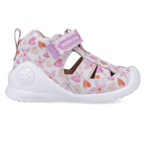 Sandale copii fete din textil Biomecanics, Roz – 252185-B050
