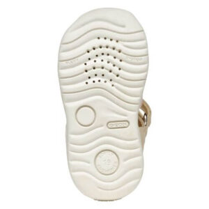Sandale copii Machia fete din piele naturala Geox, Crem – B254WB_08502_C1M2M