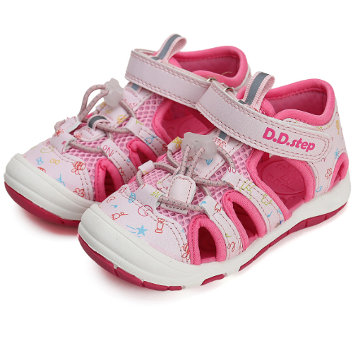 Sandale copii fete din canvas DD Step, Roz – G065-41329C