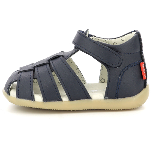 Sandale copii baieti din piele Kickers, Albastru – 962450-10-102