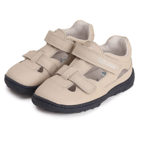 Sandale copii baieti din piele DD Step, Alb – G077-41892A