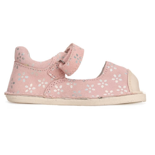 Sandale copii fete Barefoot din piele DD Step, Roz – H085-41651