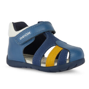 Sandale copii baieti din piele Geox, Albastru – B451PC_05410_C4B2V