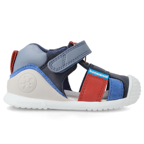 Sandale copii baieti din piele Biomecanics, Albastru – 232149-A