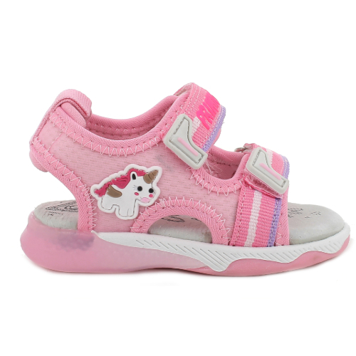 Sandale copii fete cu LED din textil Primigi, Roz – 5954600 Sandale copii fete cu LED din textil Primigi, Roz – 5954600
