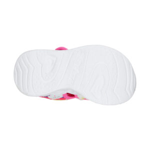 Sandale copii fete cu LED din textil Skechers, Roz -302977 HPMT