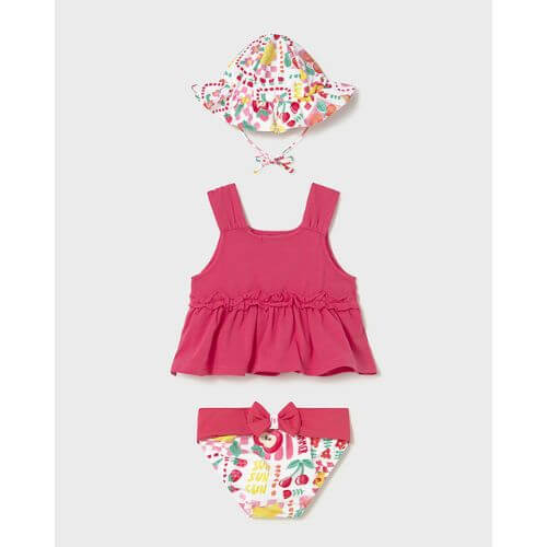 Set 3 piese pentru fete articole de plaja Mayoral, Multicolor – 1654-14
