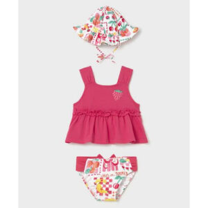 Set 3 piese pentru fete articole de plaja Mayoral, Multicolor – 1654-14