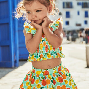 Set de bluza si fusta scurta pentru fete Mayoral, Multicolor – 1930-10