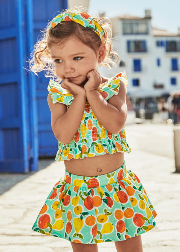 Set de bluza si fusta scurta pentru fete Mayoral, Multicolor – 1930-10