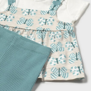 Set de bluza si pantaloni scurti pentru fete Mayoral, Albastru – 1229-082