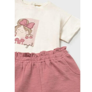 Set 3 piese cu imprimeu pentru fete Mayoral, Blush – 1830-37
