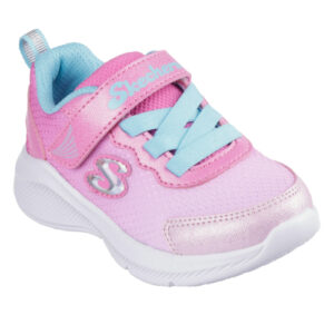Pantofi copii fete din textil Skechers, Roz – 303579_PKLB
