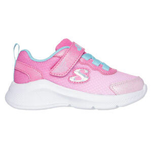 Pantofi copii fete din textil Skechers, Roz – 303579_PKLB
