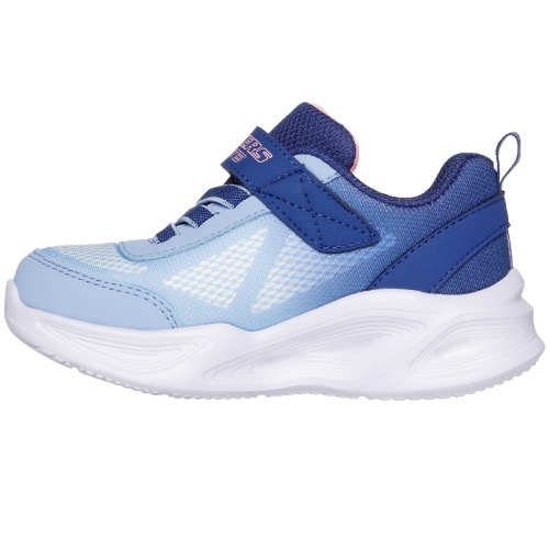 Pantofi copii fete cu LED din textil Skechers, Albastru – 303714-NVLBNAVY