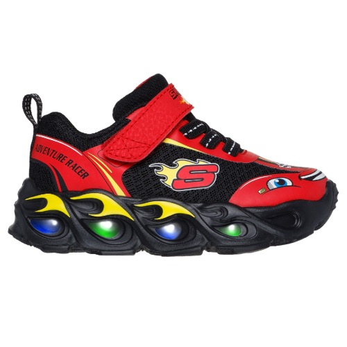 Pantofi copii baieti cu LED din textil Skechers, Rosu – 402306N-RDBKRED Pantofi copii baieti cu LED din textil Skechers, Rosu – 402306N-RDBKRED