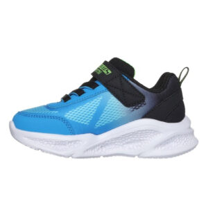 Pantofi copii baieti cu LED din textil Skechers, Albastru – 401495-BKBL