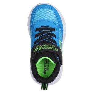 Pantofi copii baieti cu LED din textil Skechers, Albastru – 401495-BKBL