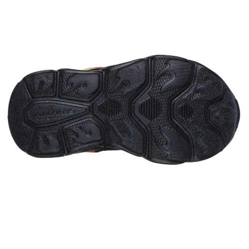 Pantofi copii baieti cu LED din textil Skechers, Rosu – 402306N-RDBKRED