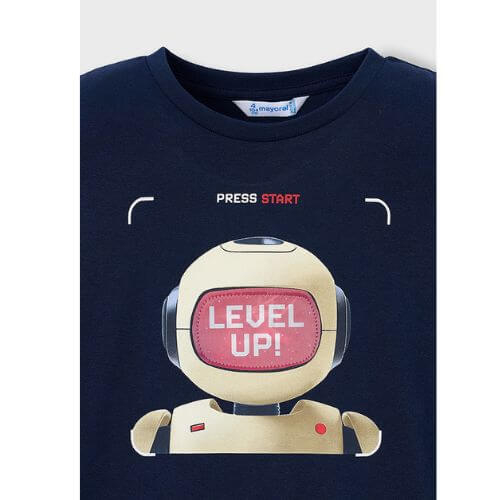 Tricou interactiv robot pentru baieti Mayoral, Navy – 3065-40