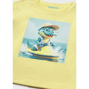 Tricou din bumbac pentru baieti Mayoral, Galben – 1015-22