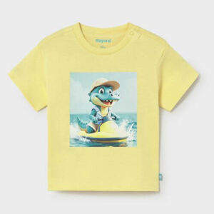 Tricou din bumbac pentru baieti Mayoral, Galben – 1015-22