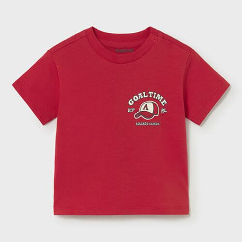 Tricou din bumbac pentru baieti Mayoral, Tomato – 1007-79