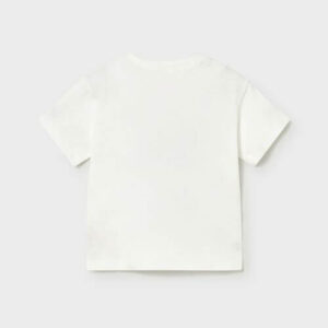 Tricou din bumbac pentru baieti Mayoral, Cream – 1007-78