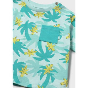 Tricou din bumbac pentru baieti Mayoral, Aquamarine – 1014-92