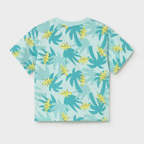 Tricou din bumbac pentru baieti Mayoral, Aquamarine – 1014-92