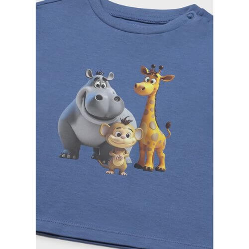 Tricou din bumbac pentru baieti Mayoral, Albastru – 1008-82
