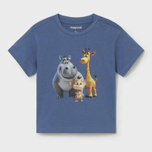 Tricou din bumbac pentru baieti Mayoral, Albastru – 1008-82