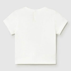 Tricou din bumbac pentru fete Mayoral, Alb – 1001-72