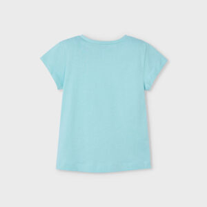 Tricou din bumbac pentru fete Mayoral, Albastru – 3014-031