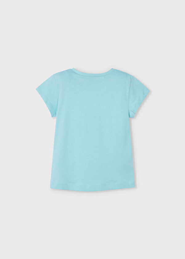 Tricou din bumbac pentru fete Mayoral, Albastru – 3014-031