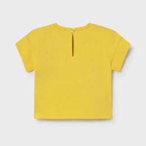 Tricou din bumbac pentru fete Mayoral, Galben – 1085-20