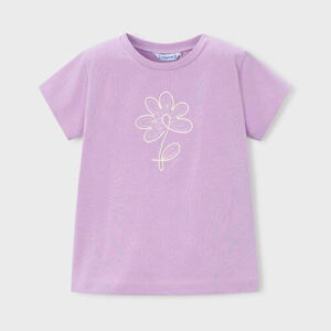 Tricou din bumbac pentru fete Mayoral, Mov – 174-59
