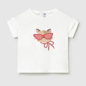 Tricou din bumbac pentru fete Mayoral, Blossom – 1080-96