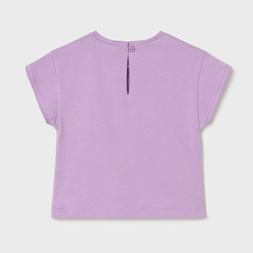 Tricou din bumbac pentru fete Mayoral, Lilac – 1087-26