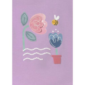 Tricou din bumbac pentru fete Mayoral, Lilac – 1087-26
