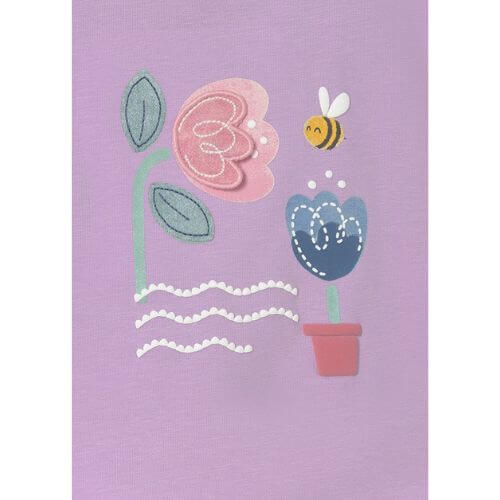 Tricou din bumbac pentru fete Mayoral, Lilac – 1087-26