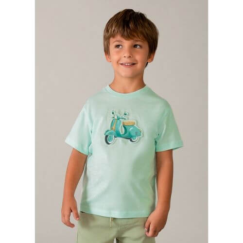Tricou din bumbac pentru baieti Mayoral, Mint – 3059-25
