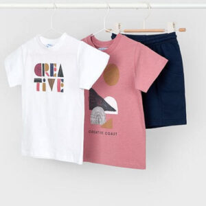 Set de tricou si pantaloni scurti pentru baieti Mayoral, Multicolor – 3602-078
