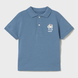 Tricou tip polo pentru baieti Mayoral, Albastru – 1108-062